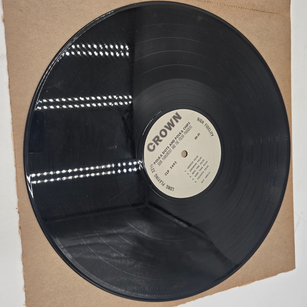Vintage Polka Vinyl Record Lot Ray Henry Twist Polka John Yankowsky Crown Dana - Picture 6 of 7